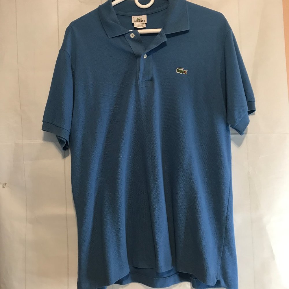 LACOSTE BLUE POLO SHIRT SZ 5